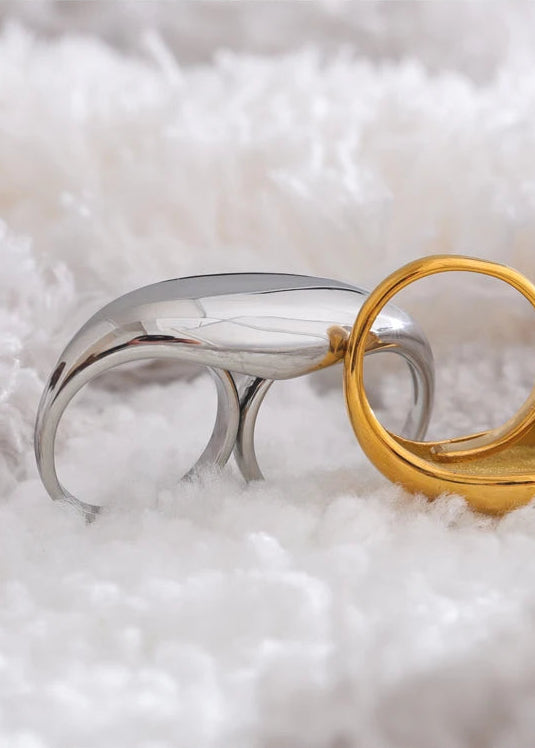Vireo Double Arc Ring