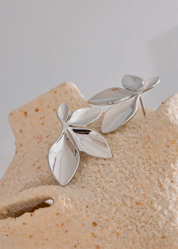 Aurea Leaf Studs