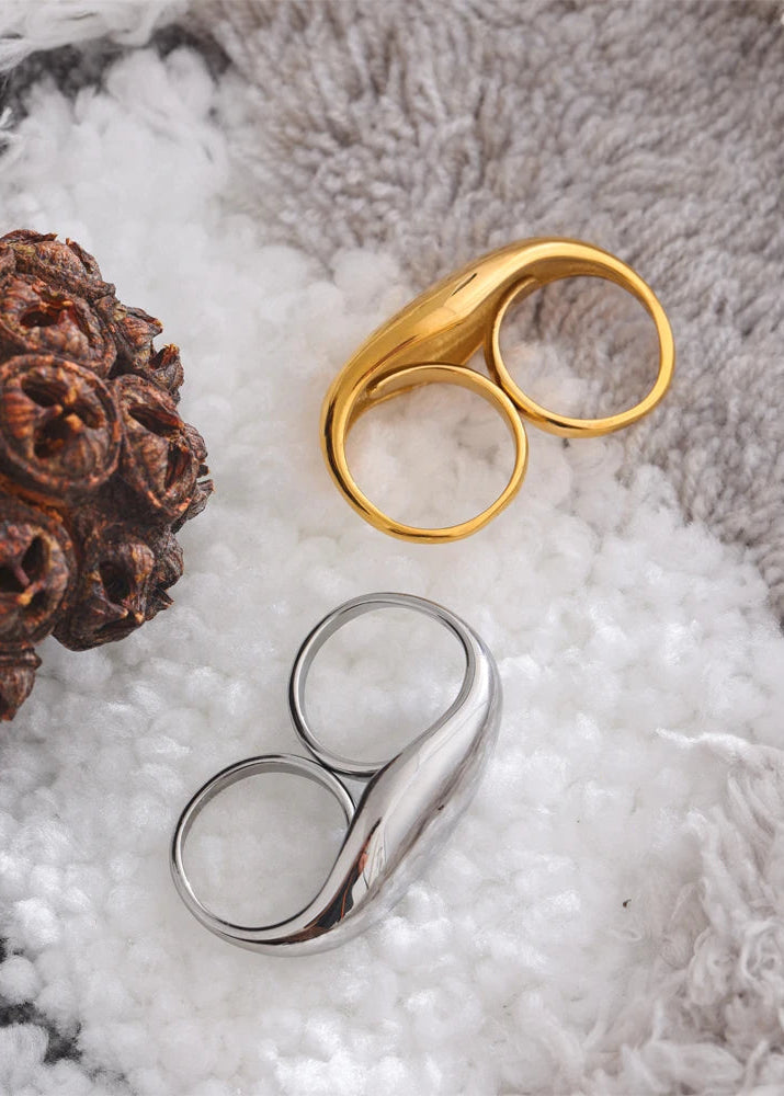Vireo Double Arc Ring